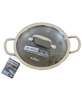 David Burke Geo Clad‎ 9.5in Tri-Ply Stainless Steel Frying Pan With Lid Cookware